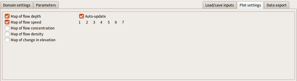 Plot Settings box